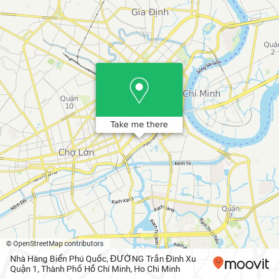 Nhà Hàng Biển Phú Quốc, ĐƯỜNG Trần Đình Xu Quận 1, Thành Phố Hồ Chí Minh map