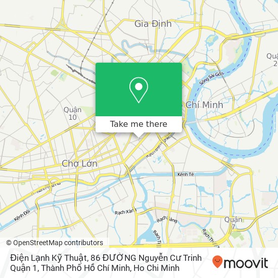 Điện Lạnh Kỹ Thuật, 86 ĐƯỜNG Nguyễn Cư Trinh Quận 1, Thành Phố Hồ Chí Minh map