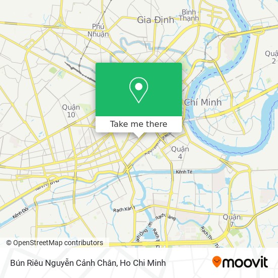 Bún Riêu Nguyễn Cảnh Chân map