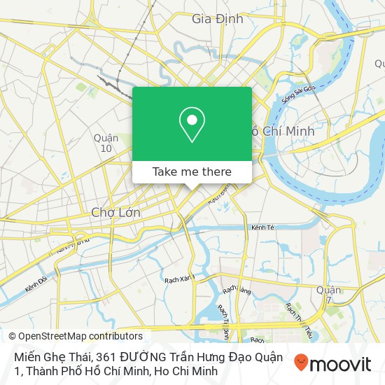 Miến Ghẹ Thái, 361 ĐƯỜNG Trần Hưng Đạo Quận 1, Thành Phố Hồ Chí Minh map