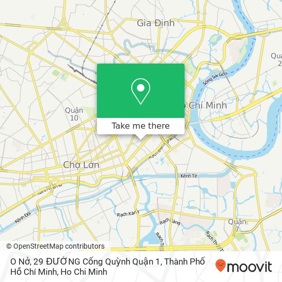 O Nở, 29 ĐƯỜNG Cống Quỳnh Quận 1, Thành Phố Hồ Chí Minh map