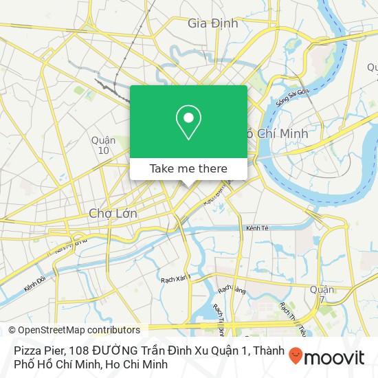 Pizza Pier, 108 ĐƯỜNG Trần Đình Xu Quận 1, Thành Phố Hồ Chí Minh map