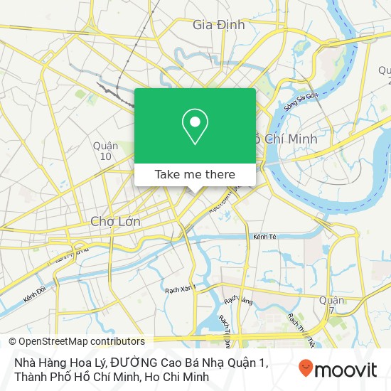 Nhà Hàng Hoa Lý, ĐƯỜNG Cao Bá Nhạ Quận 1, Thành Phố Hồ Chí Minh map