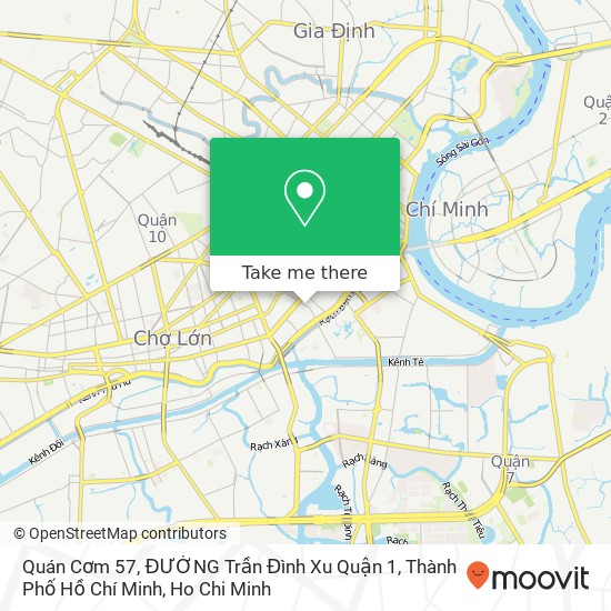 Quán Cơm 57, ĐƯỜNG Trần Đình Xu Quận 1, Thành Phố Hồ Chí Minh map