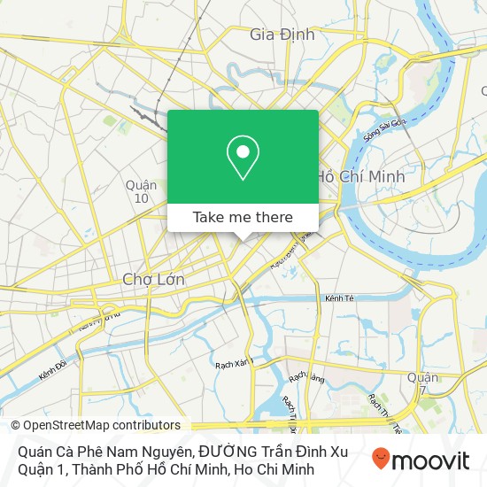 Quán Cà Phê Nam Nguyên, ĐƯỜNG Trần Đình Xu Quận 1, Thành Phố Hồ Chí Minh map