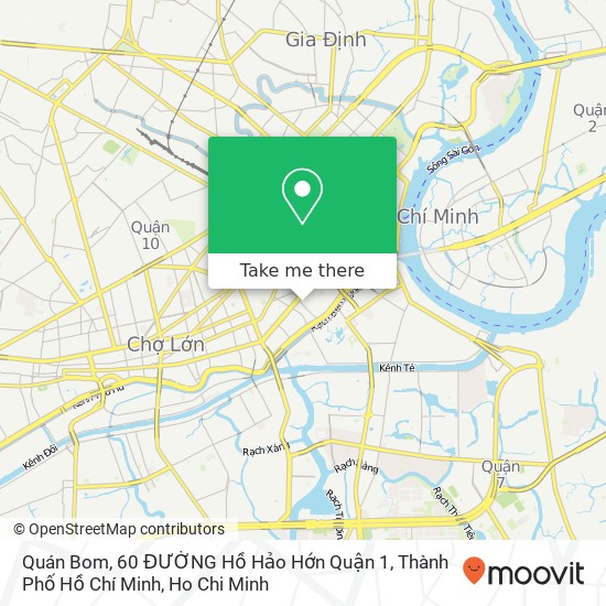 Quán Bom, 60 ĐƯỜNG Hồ Hảo Hớn Quận 1, Thành Phố Hồ Chí Minh map