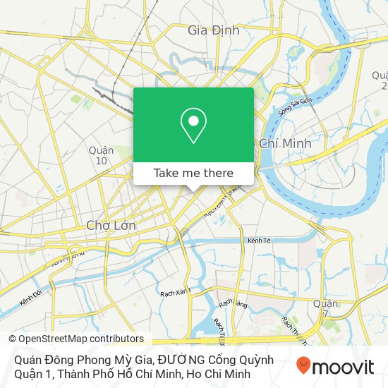 Quán Đông Phong Mỳ Gia, ĐƯỜNG Cống Quỳnh Quận 1, Thành Phố Hồ Chí Minh map