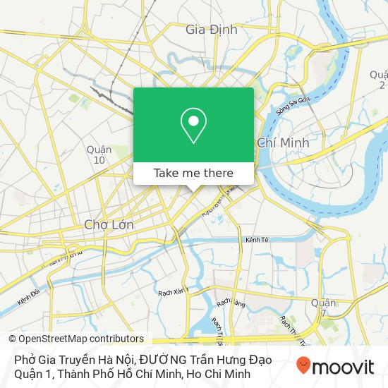 Phở Gia Truyền Hà Nội, ĐƯỜNG Trần Hưng Đạo Quận 1, Thành Phố Hồ Chí Minh map