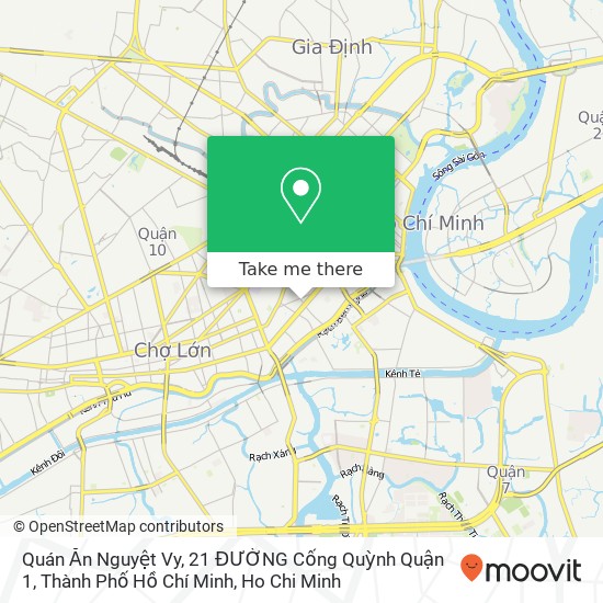 Quán Ăn Nguyệt Vy, 21 ĐƯỜNG Cống Quỳnh Quận 1, Thành Phố Hồ Chí Minh map