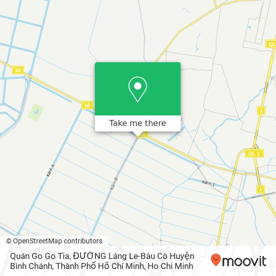 Quán Go Go Tia, ĐƯỜNG Láng Le-Bàu Cò Huyện Bình Chánh, Thành Phố Hồ Chí Minh map