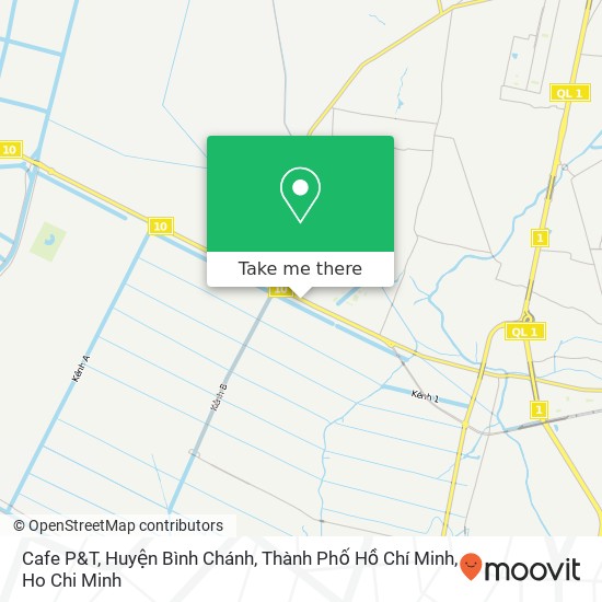 Cafe P&T, Huyện Bình Chánh, Thành Phố Hồ Chí Minh map