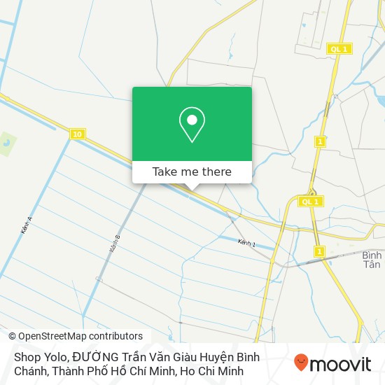 Shop Yolo, ĐƯỜNG Trần Văn Giàu Huyện Bình Chánh, Thành Phố Hồ Chí Minh map