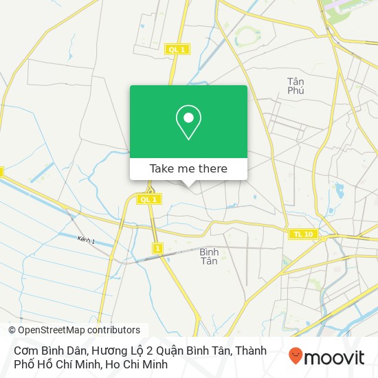 Cơm Bình Dân, Hương Lộ 2 Quận Bình Tân, Thành Phố Hồ Chí Minh map