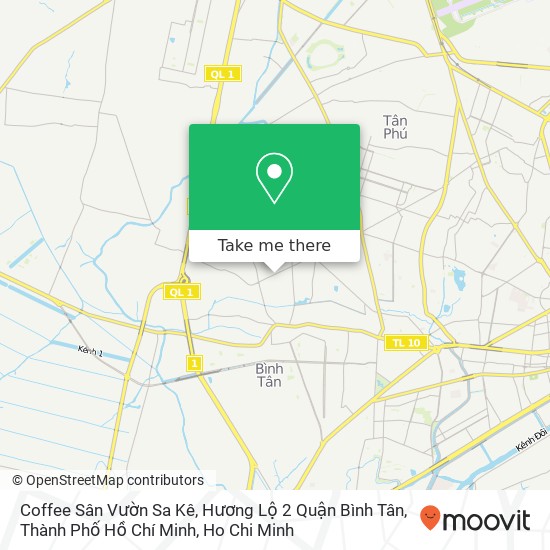 Coffee Sân Vườn Sa Kê, Hương Lộ 2 Quận Bình Tân, Thành Phố Hồ Chí Minh map