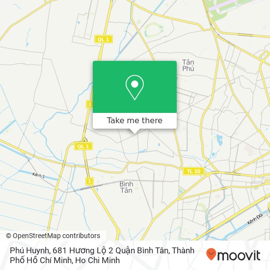 Phú Huynh, 681 Hương Lộ 2 Quận Bình Tân, Thành Phố Hồ Chí Minh map