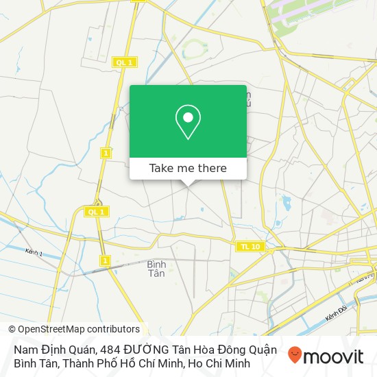 Nam Định Quán, 484 ĐƯỜNG Tân Hòa Đông Quận Bình Tân, Thành Phố Hồ Chí Minh map
