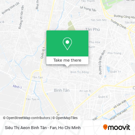 Siêu Thị Aeon Bình Tân - Fan map