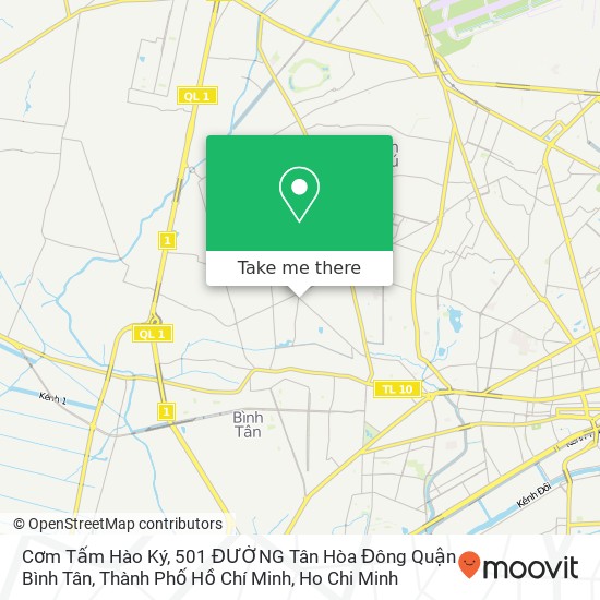 Cơm Tấm Hào Ký, 501 ĐƯỜNG Tân Hòa Đông Quận Bình Tân, Thành Phố Hồ Chí Minh map