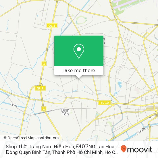 Shop Thời Trang Nam Hiền Hòa, ĐƯỜNG Tân Hòa Đông Quận Bình Tân, Thành Phố Hồ Chí Minh map