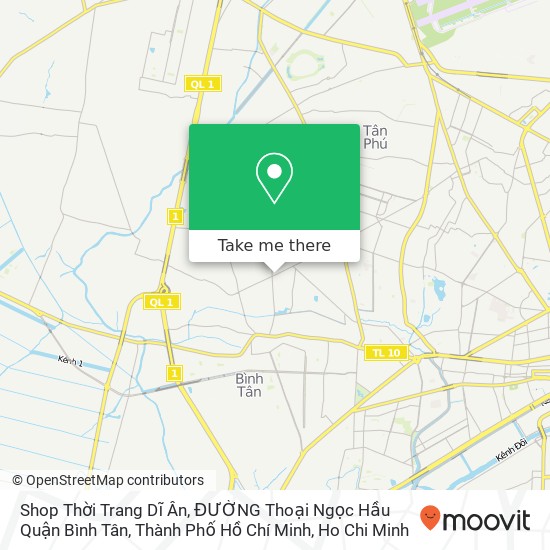 Shop Thời Trang Dĩ Ân, ĐƯỜNG Thoại Ngọc Hầu Quận Bình Tân, Thành Phố Hồ Chí Minh map