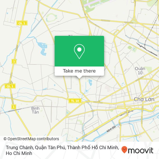 Trung Chánh, Quận Tân Phú, Thành Phố Hồ Chí Minh map