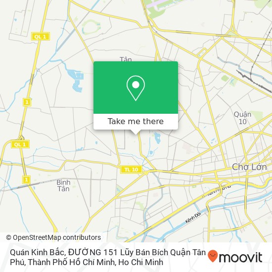 Quán Kinh Bắc, ĐƯỜNG 151 Lũy Bán Bích Quận Tân Phú, Thành Phố Hồ Chí Minh map