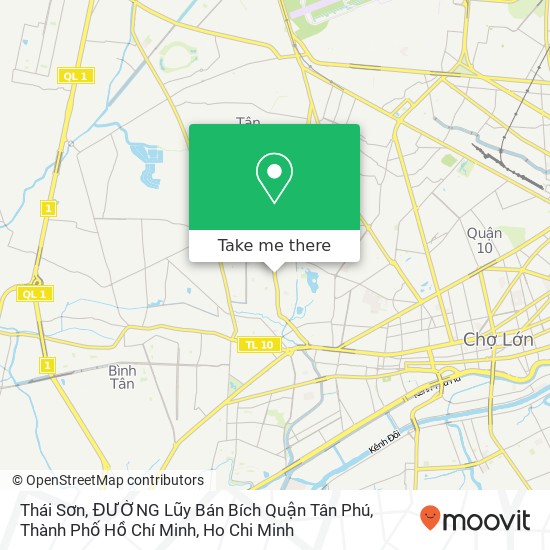 Thái Sơn, ĐƯỜNG Lũy Bán Bích Quận Tân Phú, Thành Phố Hồ Chí Minh map