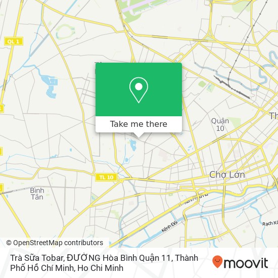 Trà Sữa Tobar, ĐƯỜNG Hòa Bình Quận 11, Thành Phố Hồ Chí Minh map