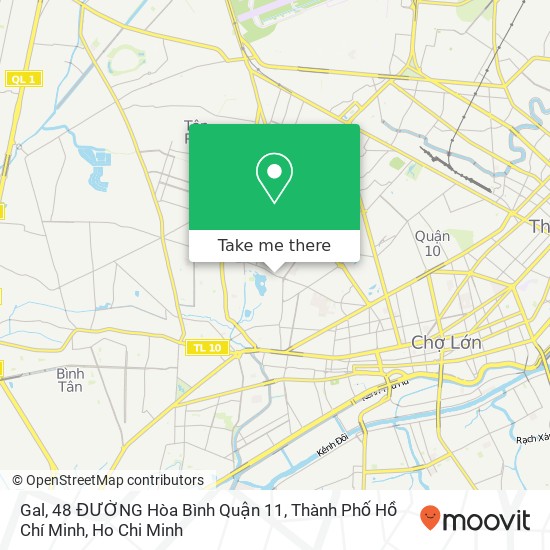 Gal, 48 ĐƯỜNG Hòa Bình Quận 11, Thành Phố Hồ Chí Minh map