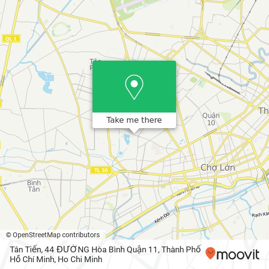 Tân Tiến, 44 ĐƯỜNG Hòa Bình Quận 11, Thành Phố Hồ Chí Minh map