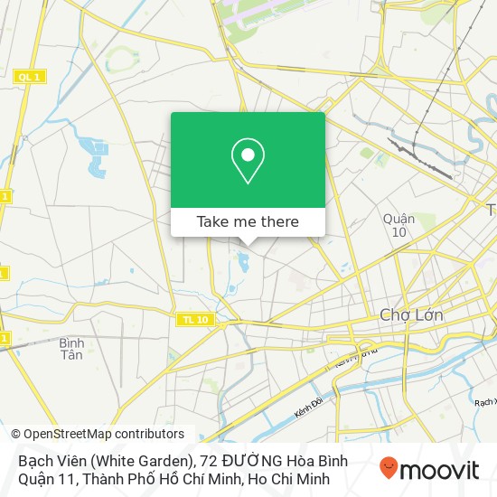 Bạch Viên (White Garden), 72 ĐƯỜNG Hòa Bình Quận 11, Thành Phố Hồ Chí Minh map