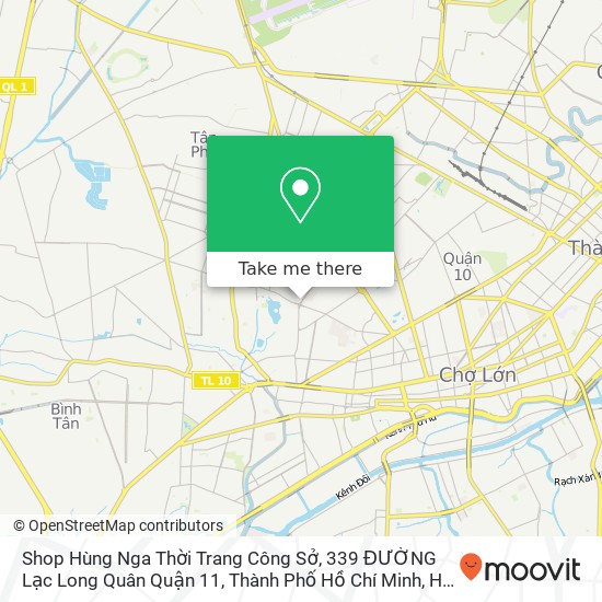 Shop Hùng Nga Thời Trang Công Sở, 339 ĐƯỜNG Lạc Long Quân Quận 11, Thành Phố Hồ Chí Minh map