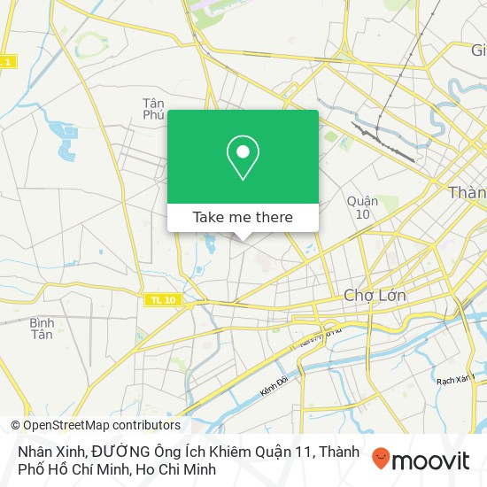Nhân Xinh, ĐƯỜNG Ông Ích Khiêm Quận 11, Thành Phố Hồ Chí Minh map