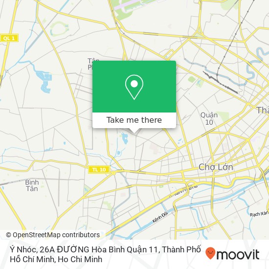 Ý Nhóc, 26A ĐƯỜNG Hòa Bình Quận 11, Thành Phố Hồ Chí Minh map
