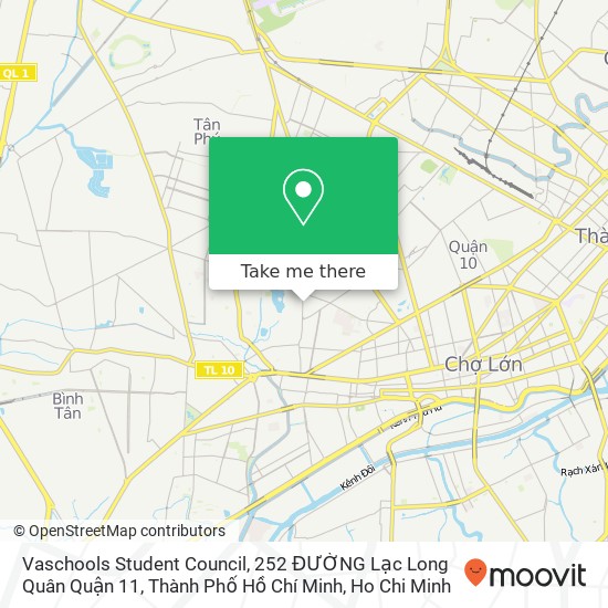 Vaschools Student Council, 252 ĐƯỜNG Lạc Long Quân Quận 11, Thành Phố Hồ Chí Minh map