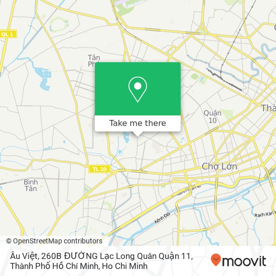 Âu Việt, 260B ĐƯỜNG Lạc Long Quân Quận 11, Thành Phố Hồ Chí Minh map