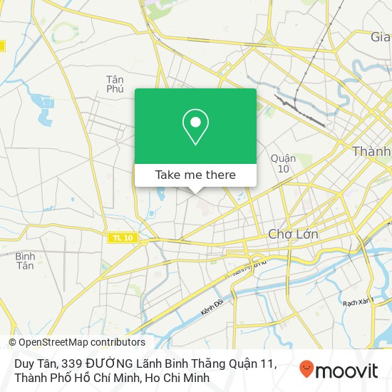 Duy Tân, 339 ĐƯỜNG Lãnh Binh Thăng Quận 11, Thành Phố Hồ Chí Minh map