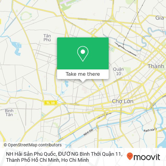 NH Hải Sản Phú Quốc, ĐƯỜNG Bình Thới Quận 11, Thành Phố Hồ Chí Minh map