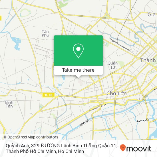 Quỳnh Anh, 329 ĐƯỜNG Lãnh Binh Thăng Quận 11, Thành Phố Hồ Chí Minh map