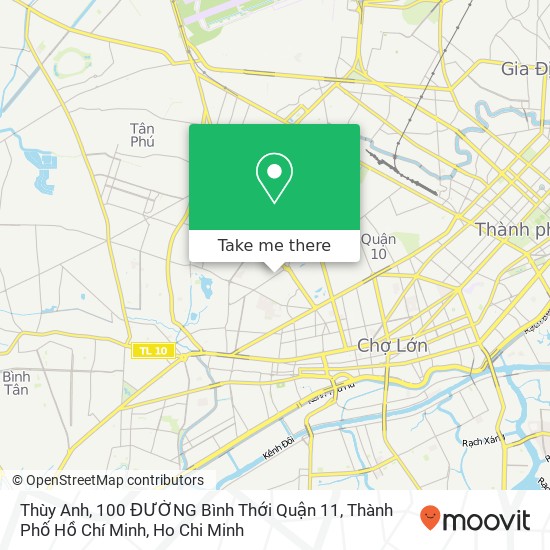 Thùy Anh, 100 ĐƯỜNG Bình Thới Quận 11, Thành Phố Hồ Chí Minh map