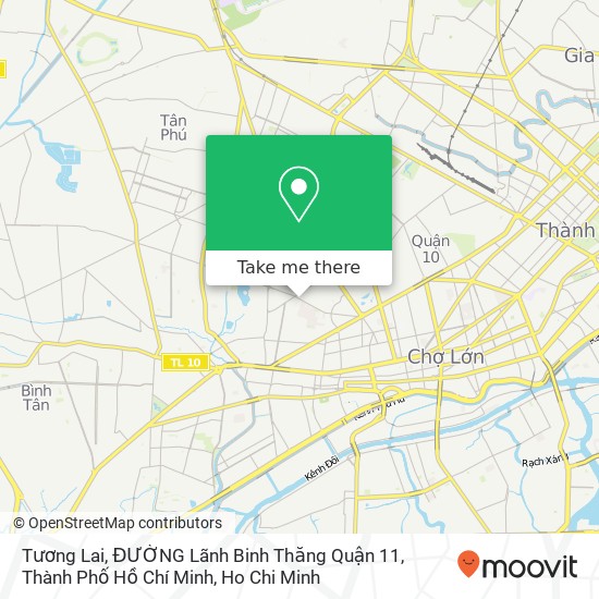 Tương Lai, ĐƯỜNG Lãnh Binh Thăng Quận 11, Thành Phố Hồ Chí Minh map