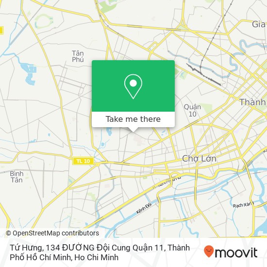 Tứ Hưng, 134 ĐƯỜNG Đội Cung Quận 11, Thành Phố Hồ Chí Minh map