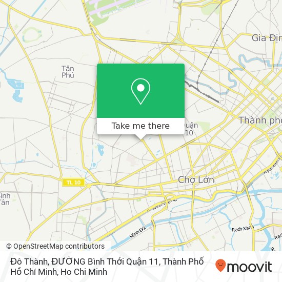 Đô Thành, ĐƯỜNG Bình Thới Quận 11, Thành Phố Hồ Chí Minh map