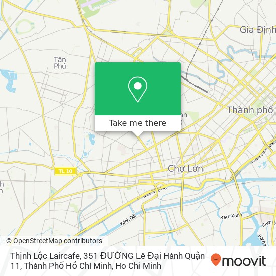 Thịnh Lộc Laircafe, 351 ĐƯỜNG Lê Đại Hành Quận 11, Thành Phố Hồ Chí Minh map