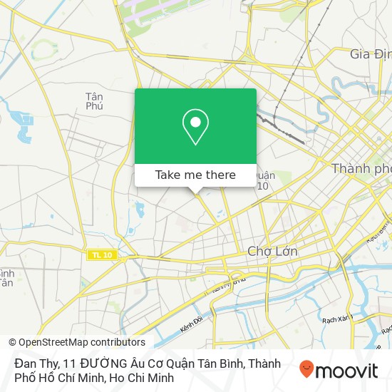 Đan Thy, 11 ĐƯỜNG Âu Cơ Quận Tân Bình, Thành Phố Hồ Chí Minh map