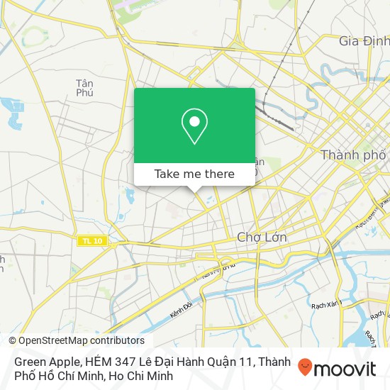 Green Apple, HẺM 347 Lê Đại Hành Quận 11, Thành Phố Hồ Chí Minh map