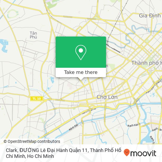 Clark, ĐƯỜNG Lê Đại Hành Quận 11, Thành Phố Hồ Chí Minh map