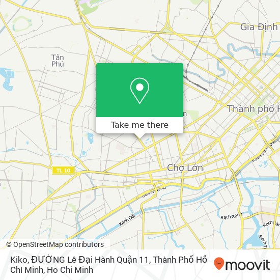 Kiko, ĐƯỜNG Lê Đại Hành Quận 11, Thành Phố Hồ Chí Minh map