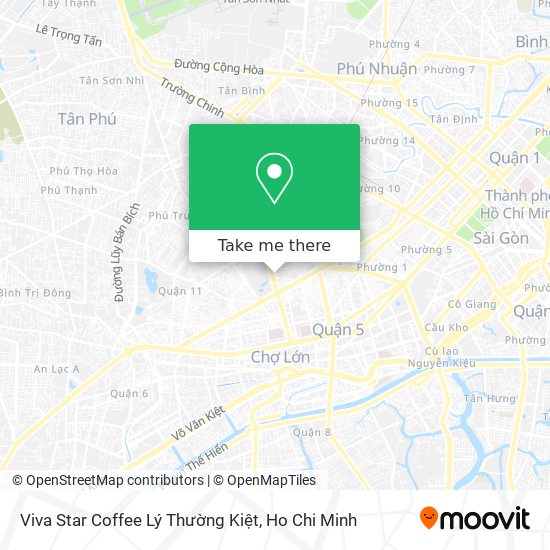Viva Star Coffee Lý Thường Kiệt map