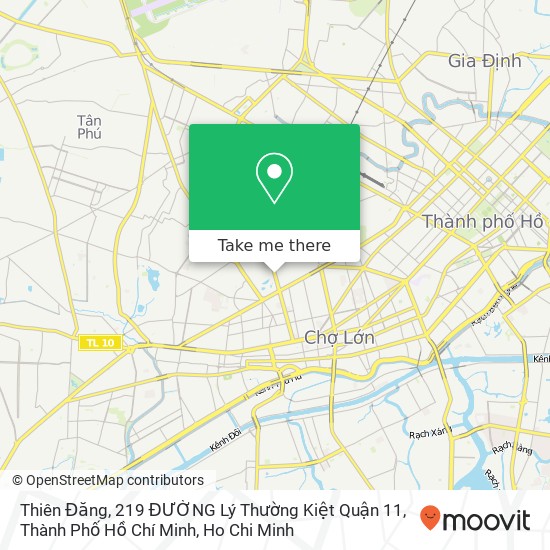 Thiên Đăng, 219 ĐƯỜNG Lý Thường Kiệt Quận 11, Thành Phố Hồ Chí Minh map